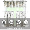 thumbnail image 6 of Christmas Kitchen Curtains Valances 3 Piece Set,Snowflake Merry Xmas Trees Pine Ornament Rod Pocket Farmhouse Cafe Curtain Over Sink Window for Holiday Winter Decor 36 Inch, 6 of 7