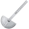 thumbnail image 1 of Stainless Steel Round Head 180 Degree Protractor Angle Finder Rotary Measuring Ruler Machinist Tool 10cm Craftsman Ruler ,Woodworking Protractor, 1 of 7