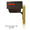thumbnail image 3 of Titan Aluminum Curbside Mailbox with Newspaper tube and Ashley front single mailbox mounting bracket, 3 of 4