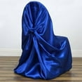 Efavormart Purple Chair Covers For Party 50 PCS Universal Satin