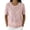 Pink, variant on Womens Summer Crew Neck Short Sleeve Sweater Casual Crochet Hollow Out Knit Pullover Beach Coverup (Light Blue,S)