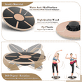 thumbnail image 3 of OSM Wobble Balance Board for Stability Training & Physical Therapy, Non-Skid Surface for Ankle Leg Knee Rehabilitation and Muscle Strengthening, Home Gym Equipment, Black, 3 of 6