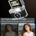 thumbnail image 3 of Thumb-Sized Flip Screen Mini Camera - Digital Retro Ccd High-Definition Portable Small Camera, Mini Digital Cameras Keychain Retro, for Travel Party Vlog, 3 of 6
