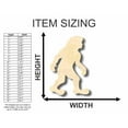 thumbnail image 2 of Unfinished Wood Bigfoot Shape - Craft - up to 46" DIY 12" / 1/4", 2 of 3