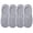 4 Pairs light gray, variant on Non Slip Hospital Socks with Grips for Women Grip Slipper Socks for Women Gifts Size 5-8.5