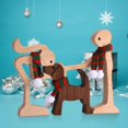 thumbnail image 3 of Figurita artesanal de madera para cachorros familiares, adorno de mesa de escritorio, modelo tallado, decoración para el hogar y la Oficina, escultura para mascotas, regalo de Navidad, 3 of 4