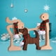 thumbnail image 3 of Figurita artesanal de madera para cachorros familiares, adorno de mesa de escritorio, modelo tallado, decoración para el hogar y la Oficina, escultura para mascotas, regalo de Navidad, 3 of 4