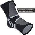 thumbnail image 4 of Nordic Lifting Ankle Compression Sleeves (1 Pair) - Support for Injury Recovery & Prevention - (Grey, X-Large), 4 of 7