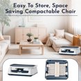 thumbnail image 3 of Chaise Haute pour Bébé 7-en-1 Convertible – Chaise d'Alimentation pour Nourrisson Réglable avec Siège Rehausseur, Inclinaison, Plateau Amovible, Coussin Lavable à la Machine, Harnais à 5 Points, Portable, Chaise pour Bébé Facile à Plier (Bleu Foncé), 3 of 11