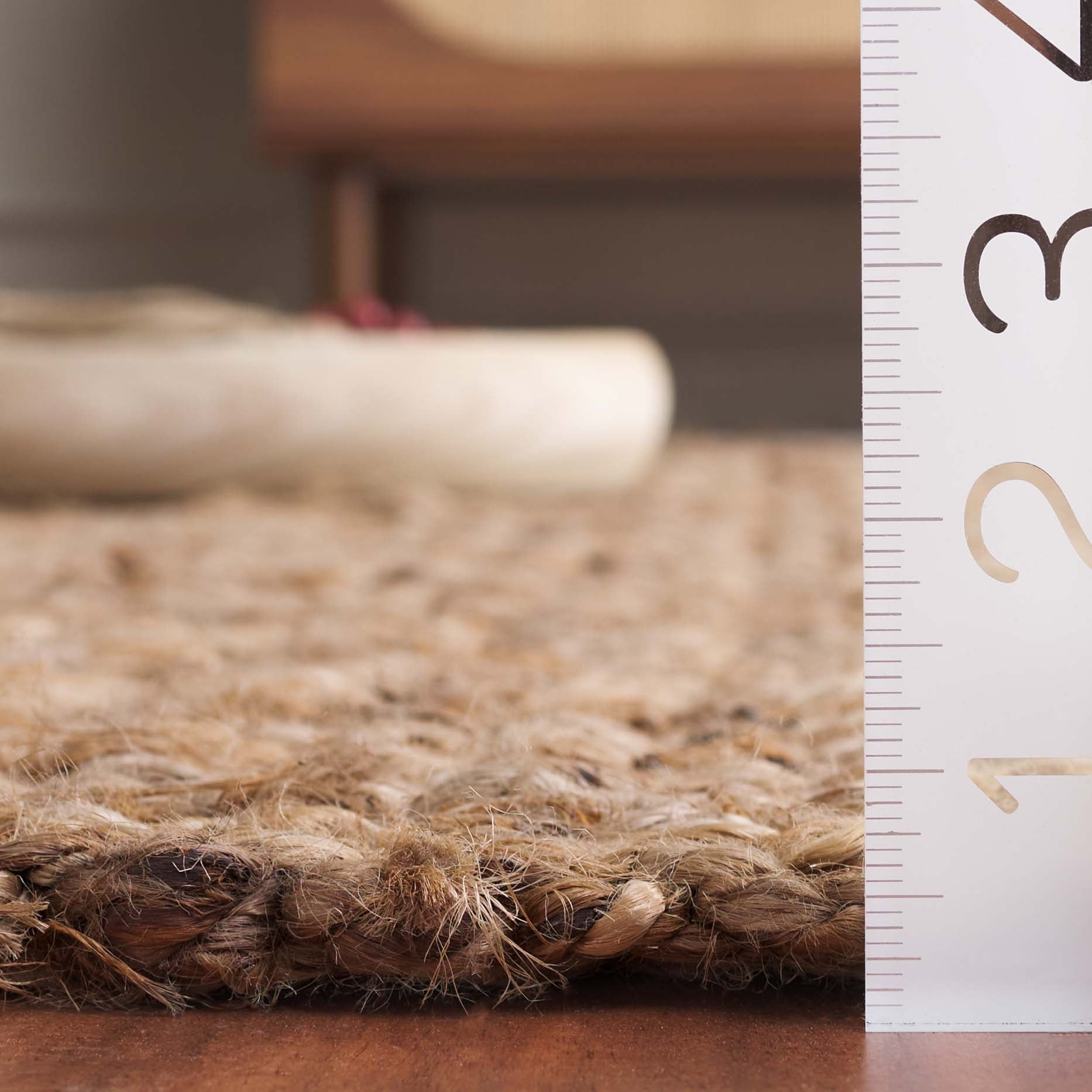 SAFAVIEH Natural Fiber Doncho Bordered Runner Rug, Natural, 2'6" x 18'