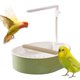 thumbnail image 1 of Baño automático para periquitos, ducha para pájaros, fuente para jilgueros, fácil instalar, accesorios para pájaros medianos, baño para periquitos Estilo de línea blanco, 1 of 8