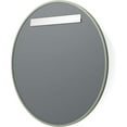 thumbnail image 4 of Better Bevel 36” x 36” Sage Green Rubber Framed Mirror | Round Bathroom Wall Mirror, 4 of 11