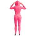 thumbnail image 5 of MixMatchy Women's Solid Scrunch Butt Active Leggings Zip Up Jacket Set Workout Yoga Outfit, 5 of 5