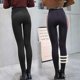 thumbnail image 2 of Leggings con forro polar para mujer, medias de color liso, cintura alta y largo completo., 2 of 3