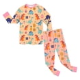 thumbnail image 5 of KPOPLK Toddler Boys Pajamas Fall Winter Pjs for Boy Dinosaur Print Jammies Long Sleeve Sleepwear Set Pink Size 4-5 Years, 5 of 6