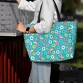 thumbnail image 4 of Wukai Donut Print Zipper Bag,large Beach Tote Bag,Waterproof Sandproof Bag,Grocery and Picnic Tote Travel Bag, 4 of 5