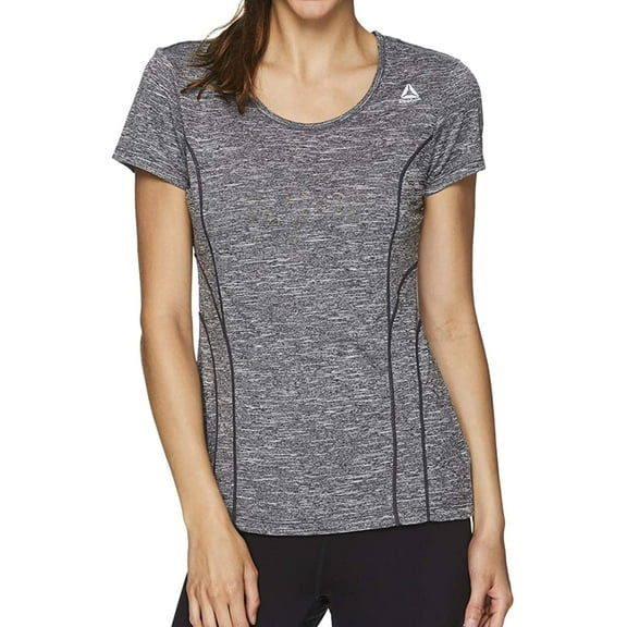 Reebok Womens Varigated Heathered Basic T-Shirt