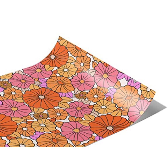 Rwraps 60s Retro Smooth Cream Gloss Vinyl Film Wrap 59in x 2ft Vinyl Vehicle Car Film Sheet Roll