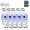 Blue, variant on Ultra-Bright Fish Trap Lamp Underwater Fishing Light (Red) | Bright Glow | Easy To Rig | Freshwater & Saltwater Use