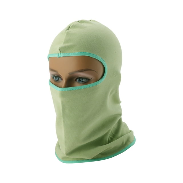 Máscara Facial Todo Incluido de Bargains Únicos Poliéster Sin Red Mantener Caliente Verde Aguacate 1 Pcs