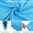 thumbnail image 3 of Round Cocktail Tablecloth 24" x 43", Highboy Spandex Stretch Tablecloth Table Cover, (Sky Blue), 3 of 6