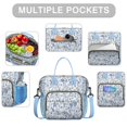 thumbnail image 2 of Pioneer Flower Floral Print Pattern Womens Lunch Box for Work,Insulated Large Lunch Bag for Tween and Teen,Loncheras Para Mujer,Leakproof Adult Lunch Bag for Work,Beach,Travel,Picnic,Camping, 2 of 7