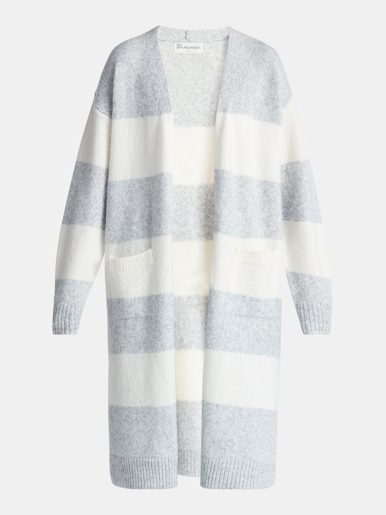 No Boundaries Striped Open Front Duster, Women’s