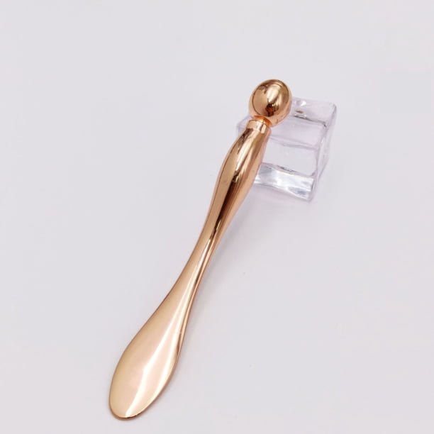 Fiudx Masajeador de Ojos con Aplicador de Crema Ergonómico, Dispositivo Compacto para El Cuidado de La Piel, Eliminador de Ojeras y Masajeador Facial, Rutina de Belleza Diaria, Diseño Fácil de Llevar