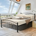 thumbnail image 2 of Costway Full Size Metal Bed Frame Headboard Footboard Platform No Box Spring Needed, 2 of 10