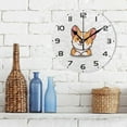 thumbnail image 3 of Dreamtimes Cute Corgi Dog Winking Eye Wall Clock, 10 Inch Silent Non Ticking Round Clock Oil Painting Clock Easy to Read Clock for Living Room Bedroom Bathroom Home Decor, 3 of 7