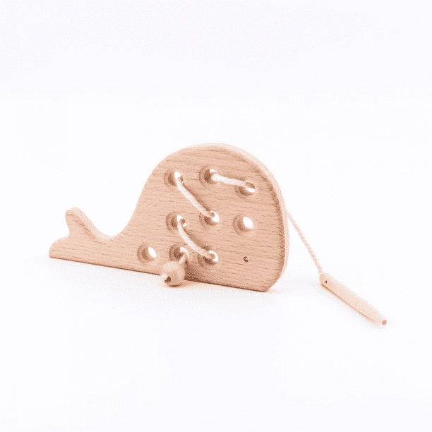 Picture of Early Development Toys Wooden Lacing Toys, Montessori Activity ...