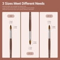 thumbnail image 6 of Modelones Acrylic Nail Brush Bristles Oval Crimped Shaped Sturdy Wooden Handle Acrylic Powder Nail Art Brush Professional Manicure Pedicure (Size 8#), 6 of 8