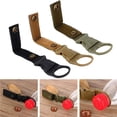thumbnail image 4 of Yuarrent Botella de agua colgante hebilla cincha mochila anillo soporte mosquetón al aire libre senderismo viajar escalada accesorios de pesca Ciclismo Caqui, 4 of 6