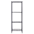 thumbnail image 3 of Tcbosik 4-Tier Metal Storage Rack Adjustable Wire Shelving Organizer Unit, Black, 3 of 10