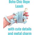 thumbnail image 2 of HAHDAXIA Light Blue Leash for Dogs, Blue Rope Leash, Beachy Style Cotton Rope Leash for Dogs, Leash for Small Dogs, Leash for Medium Dogs, Leash for Large Dogs, Handmade Dog Leash (Sea Blue), 2 of 7