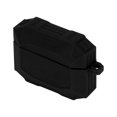 thumbnail image 4 of Funda protectora de silicona para auriculares, resistente al agua, recargable, con llavero, luz LED frontal para auriculares iOS Pro, color negro, 4 of 10