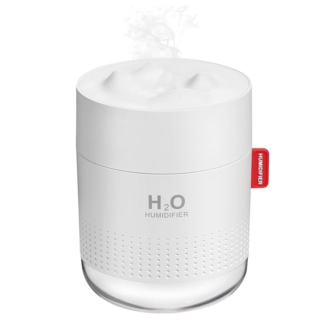 Humidificador Portátil Mini de 500ml con Niebla Fría USB para Escritorio Hogar Oficina Viaje y Bebé con Apagado Automático 2 Modos Súper Silencioso en Blanco