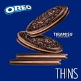 thumbnail image 2 of OREO Thins Tiramisu Creme Chocolate Sandwich Cookies, Family Size, 11.78 oz (Pack of 3)., 2 of 4