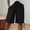 A_ Black, variant on Women's Drawstring Waist Big Pocket Side Tie Loose Casual Shorts, Breathable with Pockets for Summer Daily Home Commute Wear Black S