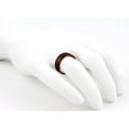thumbnail image 5 of Tungsten Carbide Rings for Men Wedding Bands for Him 8mm Black Thin Orange Line, 5 of 9