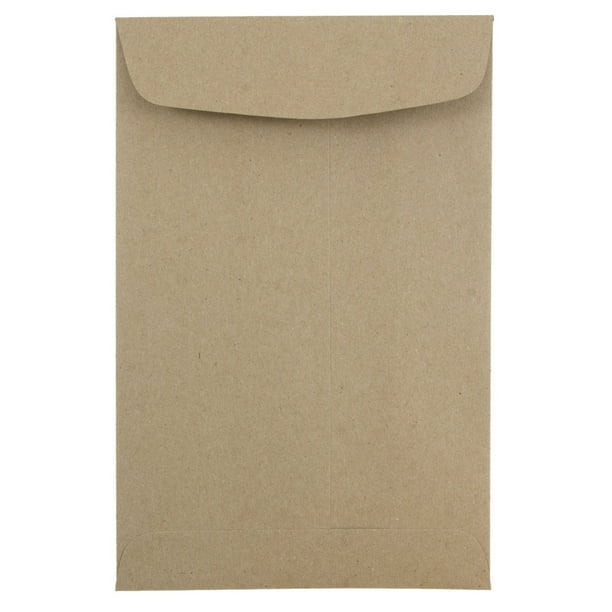 JAM 6 x 9 Catalog Envelopes, Brown Kraft, 10/Pack, Brown Kraft Recycled