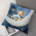 thumbnail image 7 of nygtbtfer Cute Sleeping On The Moon Throw Pillow Covers Set of 2 Decorative Pillowcases Soft Cushion Covers for Sofa Couch Bed Home Decor White, 7 of 7