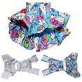 thumbnail image 3 of Washable, Reusable, Ruche Cotton Diaper Skirt, Pants for Small Dogs and Cats BLUE sz Small (waist: 8" - 11"), 3 of 3