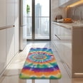 thumbnail image 4 of Rainbow Tie Dye Mandala Pattern Kitchen Rug Mat,Kitchen Runner Rugs Non Skid Washable,Decorative Kitchen Floor Mats for Kitchen,Sink,Laundry,17"x47.2", 4 of 7