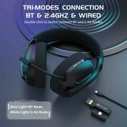 ATTACK SHARK L80 Ultra-Light Tri-Mode Gaming Headset Lightweight Wireless Gaming Headset for PC/PS4/PS5/Switch/Xbox
