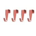 thumbnail image 2 of 4pcs Over The Door Cabenit Drawer Hooks Carbon Steel Hanger Hook No Drill Cabinet Drawer Organizer Easy to Install Hook for Hanging Stocking Clothes Towels Kitchen Cabinet Bathroom Door, 2 of 7