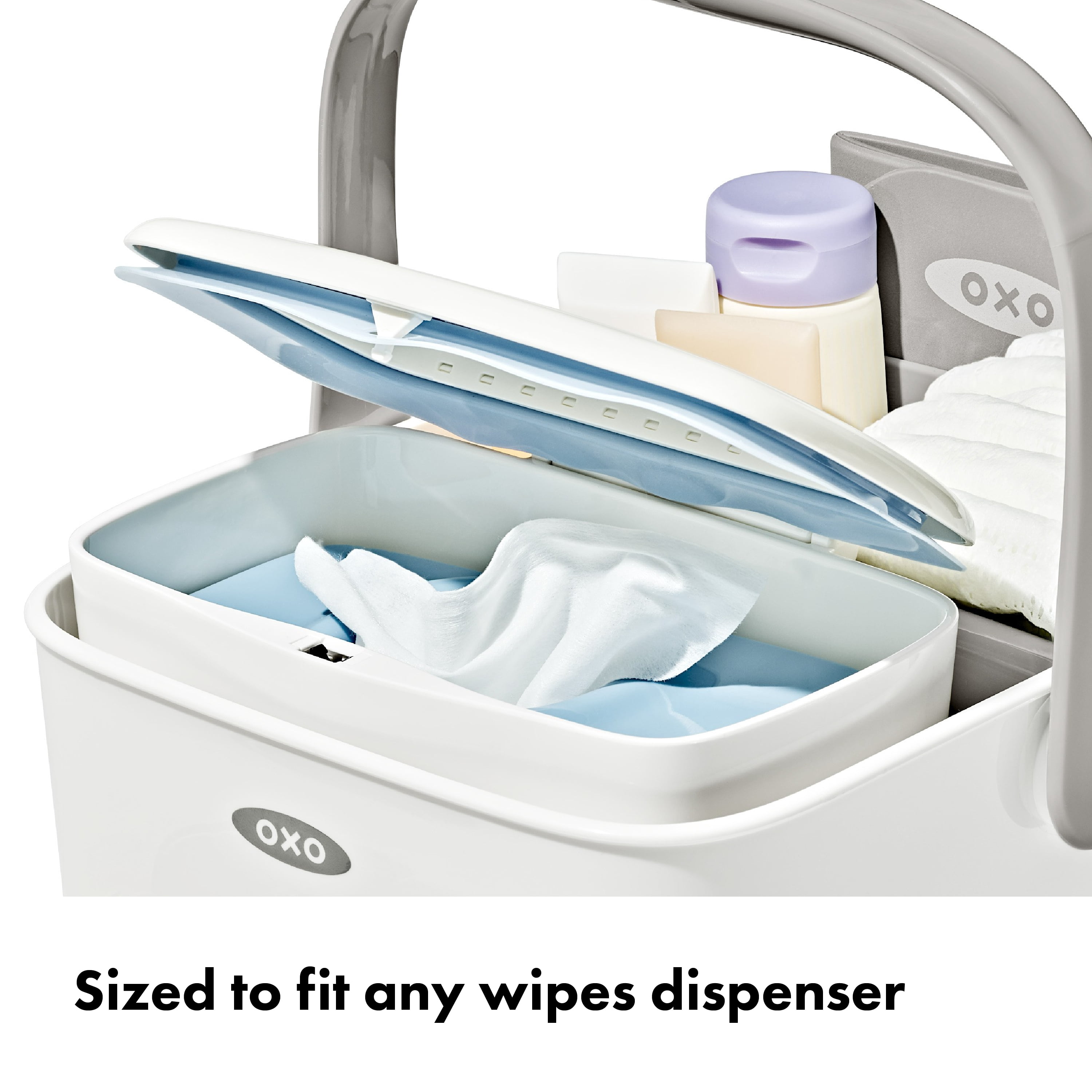 OXO Tot Diaper Caddy for Infants 0–12 Months, Gray