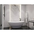 thumbnail image 3 of Anzzi FT-AZ508 Ala 74-3/8" Stone Composite Free Standing Soaking Tub - White, 3 of 5
