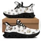 thumbnail image 1 of Zapatillas de deporte con plataforma y cordones transpirables con estampado de huellas de mascotas para mujer, 1 of 6
