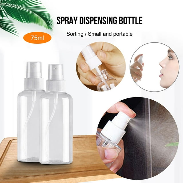 Yhsdtq,Portable Spray Bottle, Empty 75ML Plastic Bottle, Reusable Travel Pot, Lightweight Design, For Office/Travel, Handheld Pump Action, Durable Plastic Construction, Universal Spray Bottle
